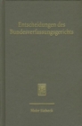 Entscheidungen des Bundesverfassungsgerichts (BVerfGE) : Registerband zu den Entscheidungen des Bundesverfassungsgerichts, Band 11-20 - Book