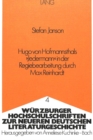 Hugo Von Hofmannsthals «Jedermann» in Der Regiebearbeitung Durch Max Reinhardt - Book