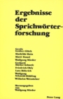 Ergebnisse der Sprichwoerterforschung : Herausgegeben von Wolfgang Mieder - Book