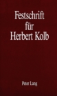 Festschrift fuer Herbert Kolb - Book