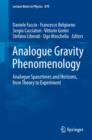 Analogue Gravity Phenomenology : Analogue Spacetimes and Horizons, from Theory to Experiment - Book