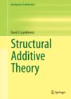 Structural Additive Theory - eBook