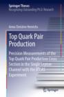 Top Quark Pair Production : Precision Measurements of the Top Quark Pair Production Cross Section in the Single Lepton Channel with the ATLAS Experiment - eBook