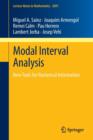 Modal Interval Analysis : New Tools for Numerical Information - Book
