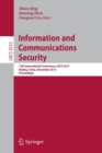 Information and Communications Security : 15th International Conference, ICICS 2013, Beijing, China, November 20-22, 2013, Proceedings - Book