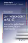 GaP Heteroepitaxy on Si(100) : Benchmarking Surface Signals when Growing GaP on Si in CVD Ambients - eBook