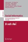Social Informatics : 5th International Conference, SocInfo 2013, Kyoto, Japan, November 25-27, 2013, Proceedings - Book