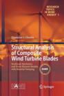Structural Analysis of Composite Wind Turbine Blades : Nonlinear Mechanics and Finite Element Models with Material Damping - Book
