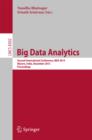 Big Data Analytics : Second International Conference, BDA 2013, Mysore, India, December 16-18, 2013, Proceedings - eBook