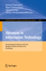 Advances in Information Technology : 6th International Conference, IAIT 2013, Bangkok, Thailand, December 12-13, 2013. Proceedings - eBook