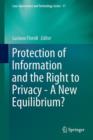 Protection of Information and the Right to Privacy - A New Equilibrium? - Book