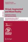 Virtual, Augmented and Mixed Reality: Applications of Virtual and Augmented Reality : 6th International Conference, VAMR 2014, Held as Part of HCI International 2014, Heraklion, Crete, Greece, June 22 - Book