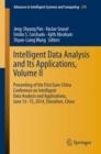 Intelligent Data analysis and its Applications, Volume II : Proceeding of the First Euro-China Conference on Intelligent Data Analysis and Applications, June 13-15, 2014, Shenzhen, China - Book