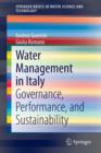 Water Management in Italy : Governance, Performance, and Sustainability - Book