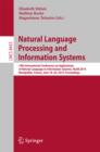 Natural Language Processing and Information Systems : 19th International Conference on Applications of Natural Language to Information Systems, NLDB 2014, Montpellier, France, June 18-20, 2014. Procee - eBook