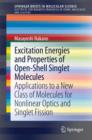 Excitation Energies and Properties of Open-Shell Singlet Molecules : Applications to a New Class of Molecules for Nonlinear Optics and Singlet Fission - eBook