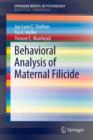 Behavioral Analysis of Maternal Filicide - Book