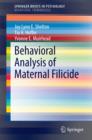 Behavioral Analysis of Maternal Filicide - eBook