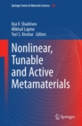 Nonlinear, Tunable and Active Metamaterials - eBook