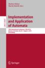 Implementation and Application of Automata : 19th International Conference, CIAA 2014, Giessen, Germany, July 30 -- August 2, 2014, Proceedings - eBook