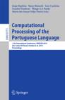 Computational Processing of the Portuguese Language : 11th International Conference, PROPOR 2014, Sao Carlos/SP, Brazil, October 6-8, 2014, Proceedings - eBook