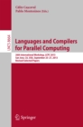 Languages and Compilers for Parallel Computing : 26th International Workshop, LCPC 2013, San Jose, CA, USA, September 25--27, 2013. Revised Selected Papers - eBook
