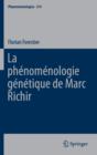 La Phenomenologie Genetique de Marc Richir - Book