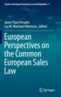 European Perspectives on the Common European Sales Law - Book