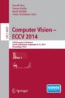 Computer Vision -- ECCV 2014 : 13th European Conference, Zurich, Switzerland, September 6-12, 2014, Proceedings, Part I - Book