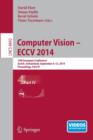 Computer Vision -- ECCV 2014 : 13th European Conference, Zurich, Switzerland, September 6-12, 2014, Proceedings, Part IV - Book