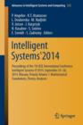 Intelligent Systems'2014 : Proceedings of the 7th IEEE International Conference Intelligent Systems IS'2014, September 24-26, 2014, Warsaw, Poland, Volume 1: Mathematical Foundations, Theory, Analyses - Book