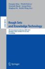 Rough Sets and Knowledge Technology : 9th International Conference, RSKT 2014, Shanghai, China, October 24-26, 2014, Proceedings - Book