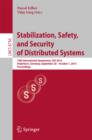 Stabilization, Safety, and Security of Distributed Systems : 16th International Symposium, SSS 2014, Paderborn, Germany, September 28 -- October 1, 2014. Proceedings - eBook