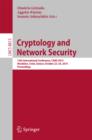 Cryptology and Network Security : 13th International Conference, CANS 2014, Heraklion, Crete, Greece, October 22-24, 2014. Proceedings - eBook