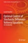 Optimal Control of Stochastic Difference Volterra Equations : An Introduction - eBook