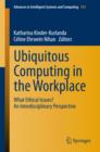 Ubiquitous Computing in the Workplace : What Ethical Issues? An Interdisciplinary Perspective - eBook