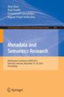 Metadata and Semantics Research : 8th Research Conference, MTSR 2014, Karlsruhe, Germany, November 27-29, 2014, Proceedings - Book