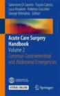 Acute Care Surgery Handbook : Volume 2 Common Gastrointestinal and Abdominal Emergencies - Book