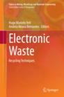 Electronic Waste : Recycling Techniques - eBook