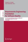 Requirements Engineering: Foundation for Software Quality : 21st International Working Conference, REFSQ 2015, Essen, Germany, March 23-26, 2015. Proceedings - Book