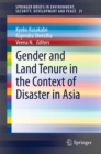 Gender and Land Tenure in the Context of Disaster in Asia - eBook