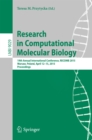 Research in Computational Molecular Biology : 19th Annual International Conference, RECOMB 2015, Warsaw, Poland, April 12-15, 2015, Proceedings - eBook