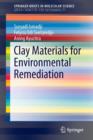 Clay Materials for Environmental Remediation - Book