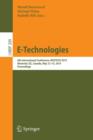 E-Technologies : 6th International Conference, MCETECH 2015, Montreal, QC, Canada, May 12-15, 2015, Proceedings - Book
