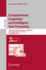 Computational Linguistics and Intelligent Text Processing : 16th International Conference, CICLing 2015, Cairo, Egypt, April 14-20, 2015, Proceedings, Part II - eBook