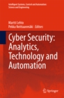 Cyber Security: Analytics, Technology and Automation - eBook