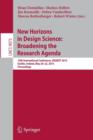 New Horizons in Design Science: Broadening the Research Agenda : 10th International Conference, DESRIST 2015, Dublin, Ireland, May 20-22, 2015, Proceedings - Book