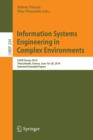 Information Systems Engineering in Complex Environments : CAiSE Forum 2014, Thessaloniki, Greece, June 16-20, 2014, Selected Extended Papers - Book