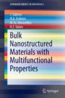 Bulk Nanostructured Materials with Multifunctional Properties - Book