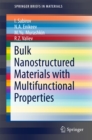 Bulk Nanostructured Materials with Multifunctional Properties - eBook
